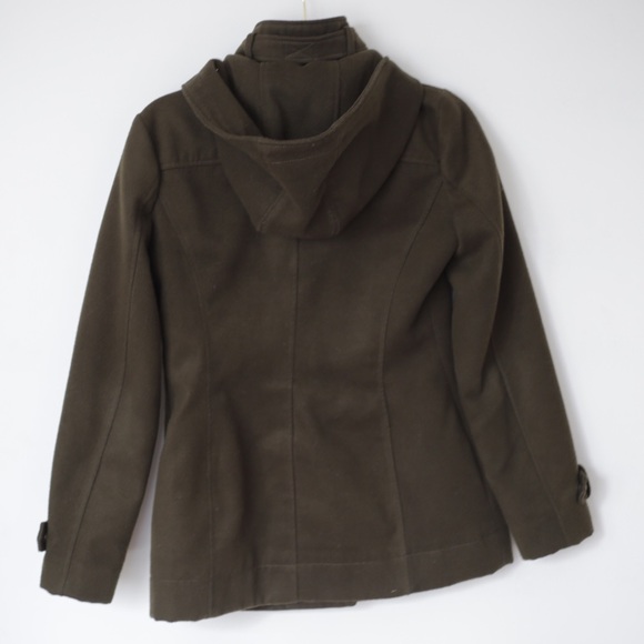 BCBGeneration Green Peacoat with Toggles Small - Picture 2 of 7